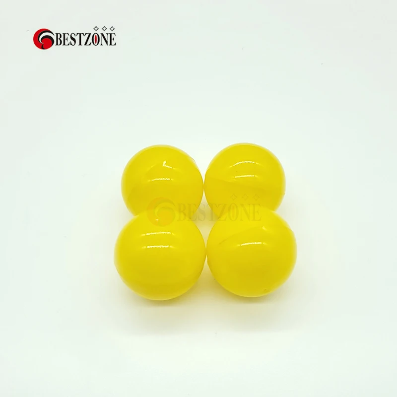 Пустые пластиковые игрушечные капсулы 20 шт./лот диаметр 40 мм желтые мягкие