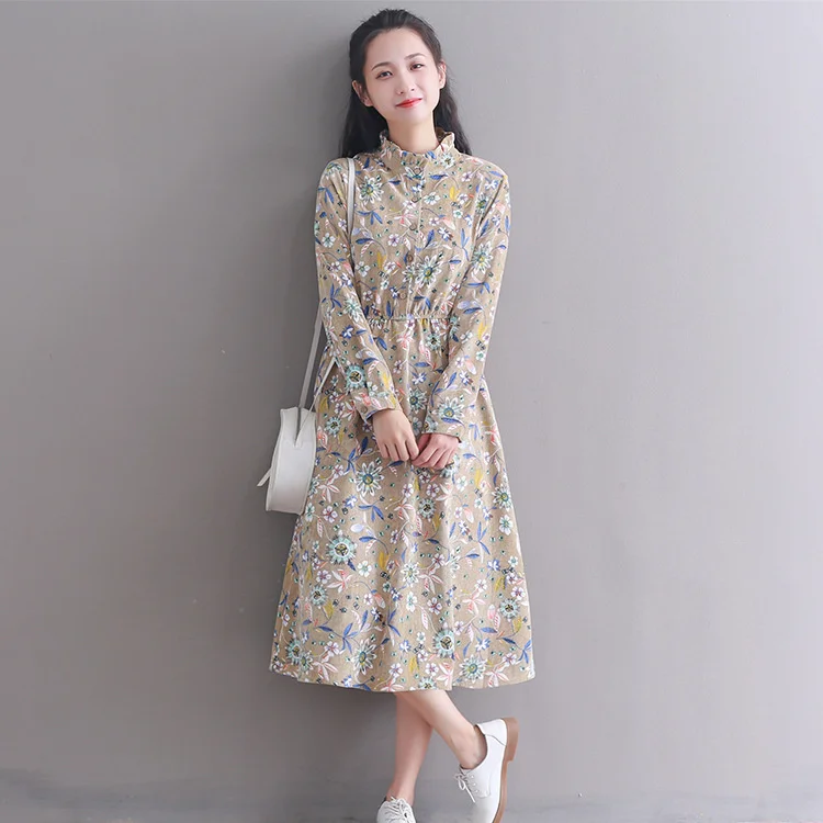 2020 японский Мори для женщин комплект одежды на осень с цветочным рисунком в стиле