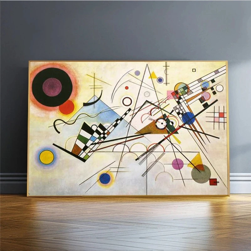 

Modern Abstract Wall Art Pictures By Wassily Kandinsky Canvas Paintings Posters and Print for Living Room Decoration Unframed
