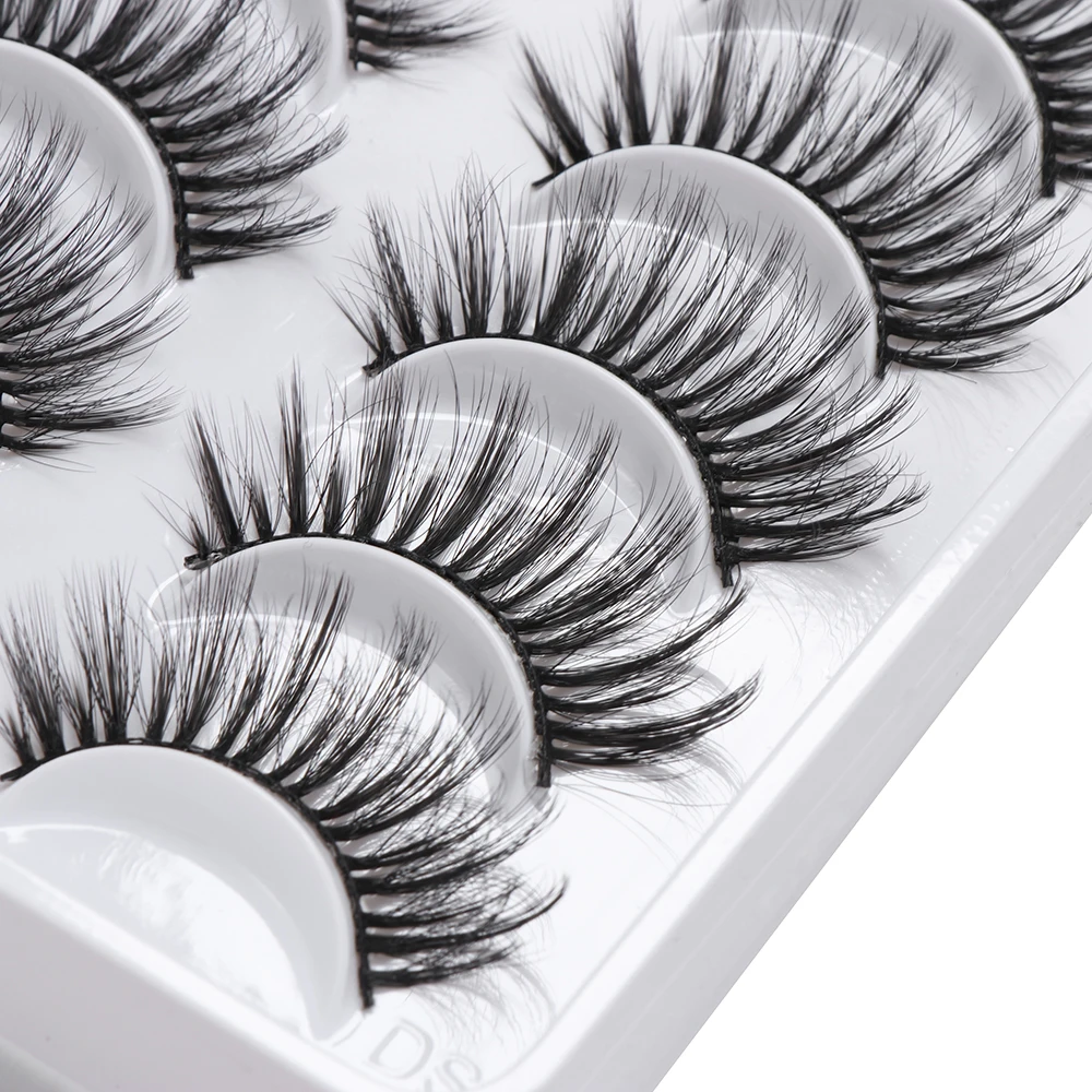 20 пар/компл. смешанные стили 3D искусственной норки накладные ресницы Wispies