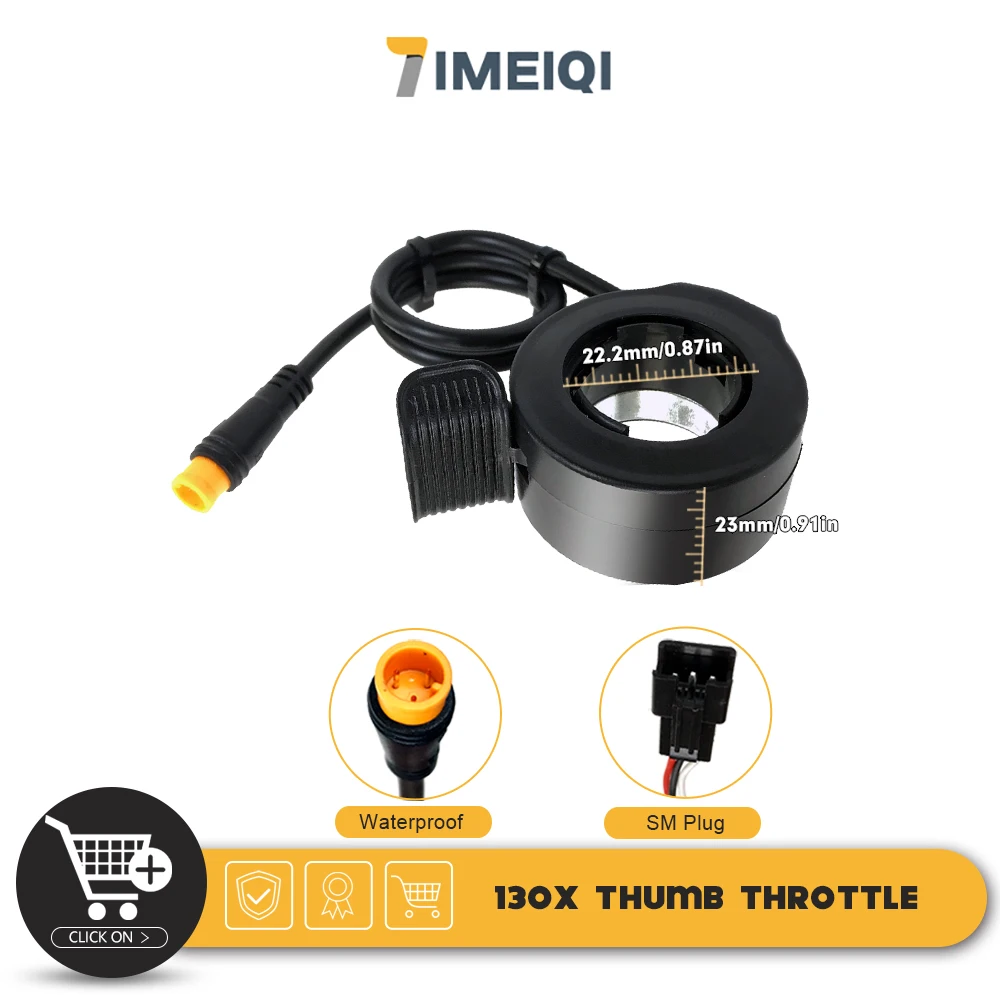 130X дроссельная заслонка 12V24V36V48V60V72V SM/Водонепроницаемый Plug влево и вправо