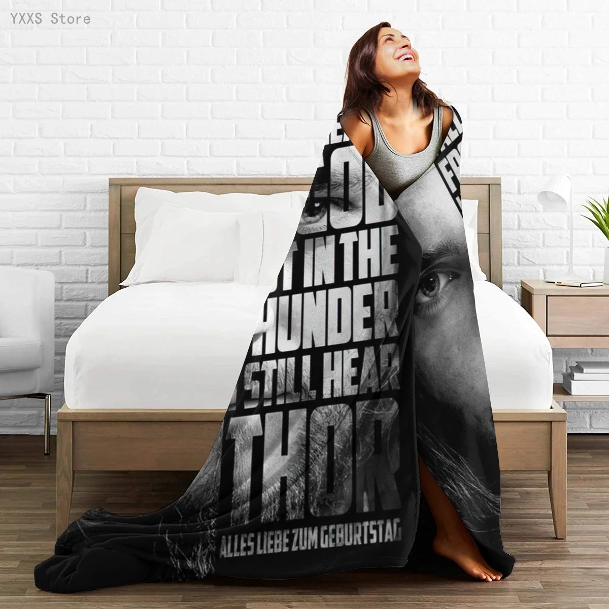 

Vikings 3D Cartoon Sherpa Blanket Warm Super Soft Flannel Office Nap Bedspread Sofa Bedding Plush Quilt Plaids 291781223
