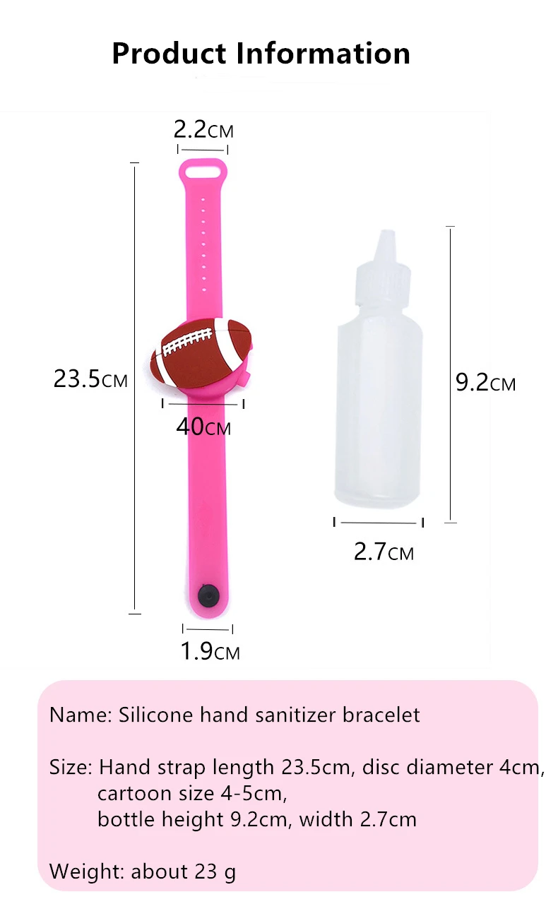 

New Cartoon Silicone Children's Wristband Hand Sanitizer Portable Hand Sanitizer Wristband