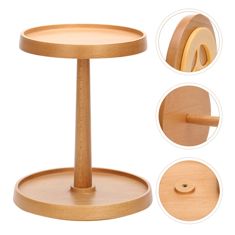 

1Pc Practical Rotating Cosmetcis Shelf Round Multifunction Sundries Container