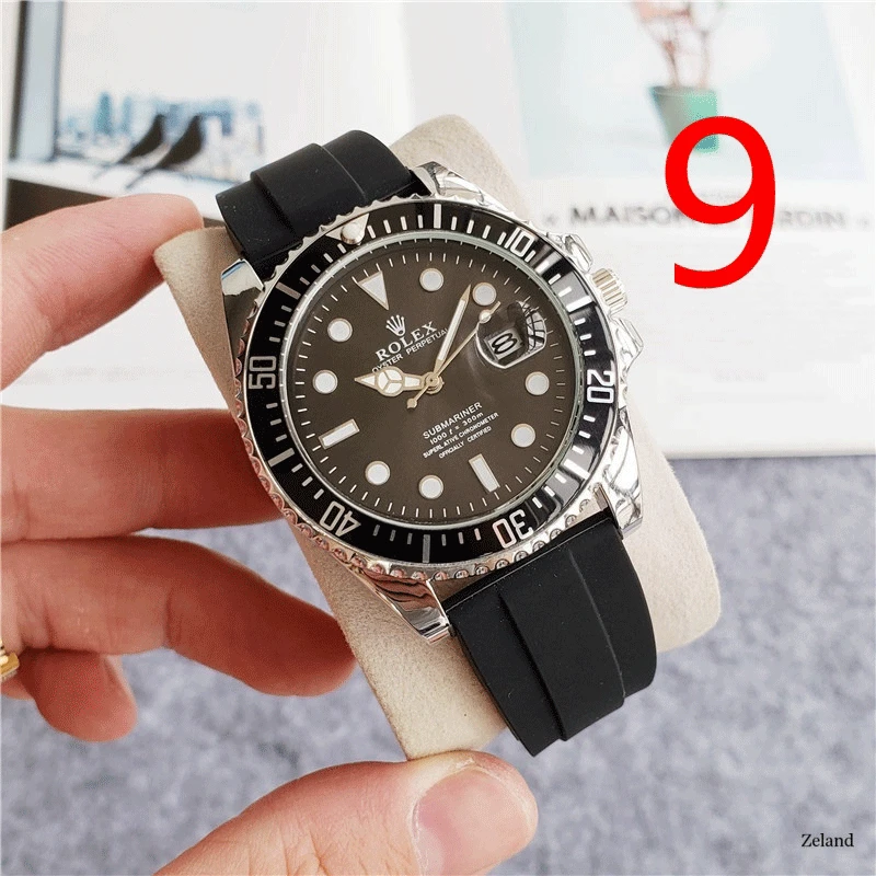 

Fashion Men's Luxury Designer Watch Quartz Classic Black Watch Steel Band Luxury Calendar Business Brand Watch Men's Gifts 054