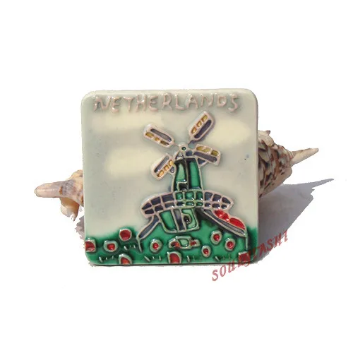 Керамические магнитные наклейки на холодильник для сообщений голландские