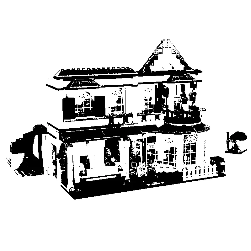 

Girl series 10612 Stephanie's house 37030 friendship children's puzzle building block toy girl's birthday present