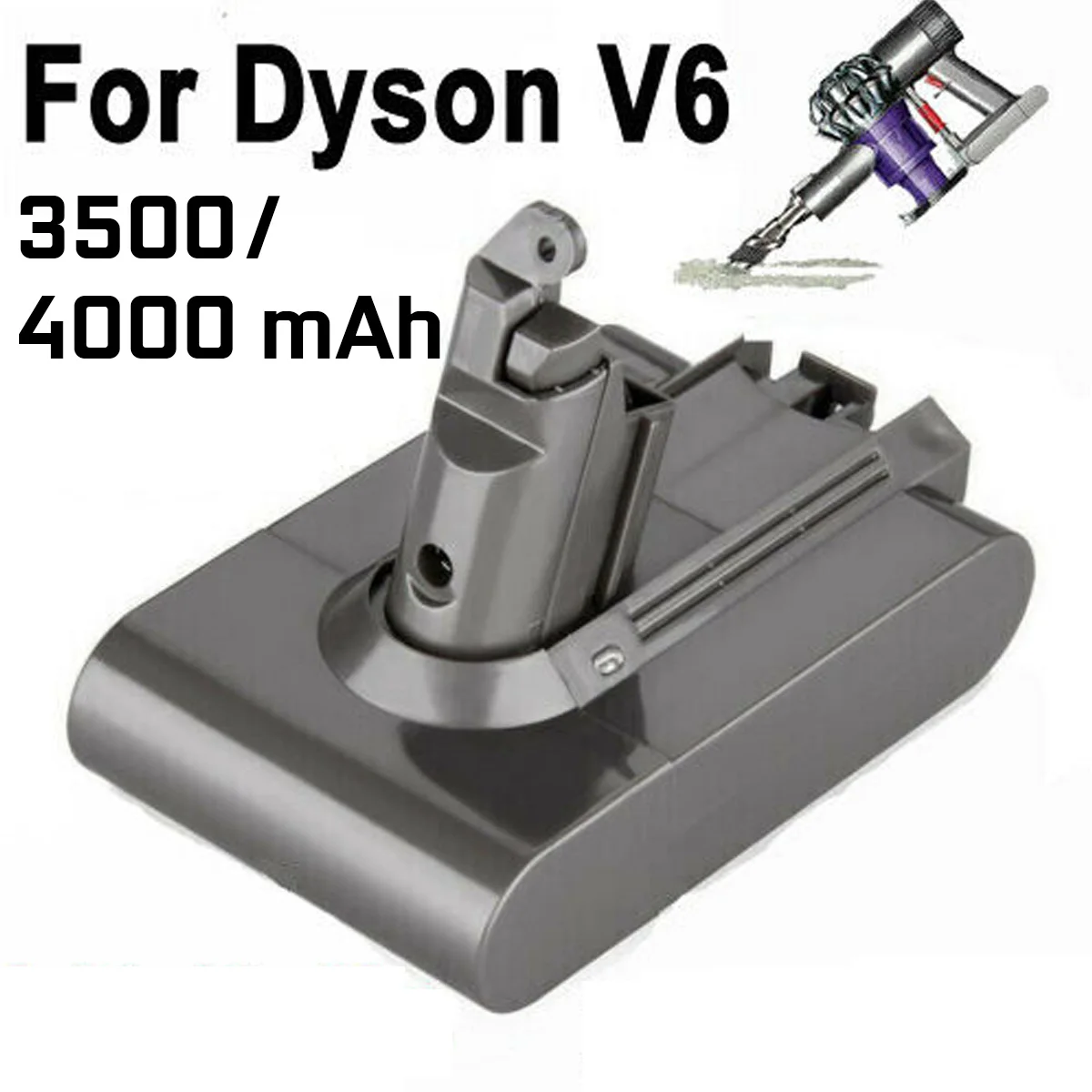 

4000mAh 3500mAh Li-ion Vacuum Cleaner Battery for Dyson Battery V6 DC58 59 61 62 72 74 Vacuum Cleaner Replacement Battery