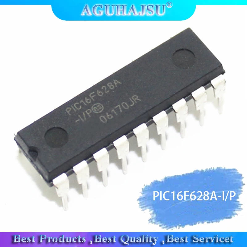 PIC16F628AIP PIC16F628A 16F628A DIP18 1 шт./лот|Интегральные схемы| |