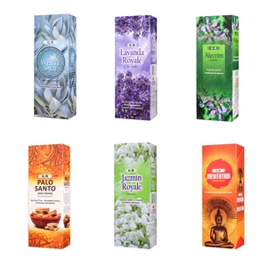 S 1 маленькая коробка белый шалфей индийские ароматические палочки медитация Жасмин Лаванда палочка оптом дополнительная курильница медная