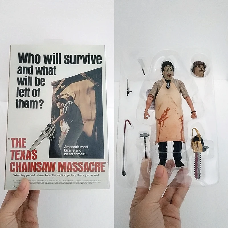 Фигурка NECA на 40-ю годовщину потрясающее кожаное лицо классический ужас из фильма