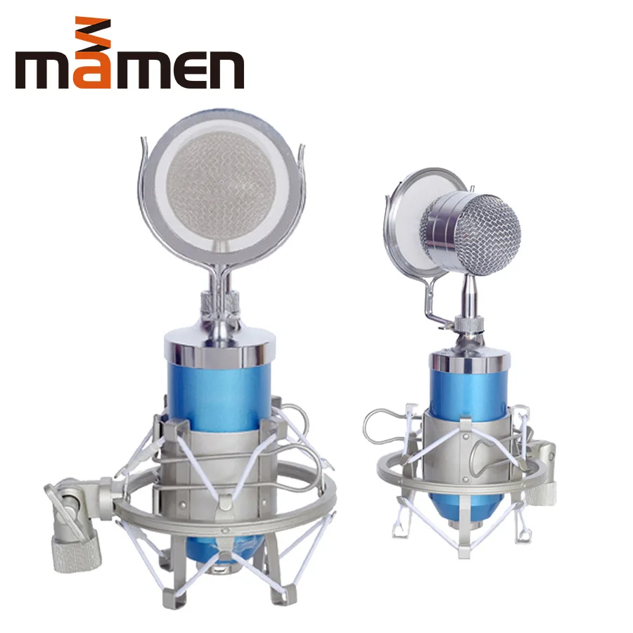 Конденсаторный микрофон MAMEN для звукозаписи с амортизирующим креплением