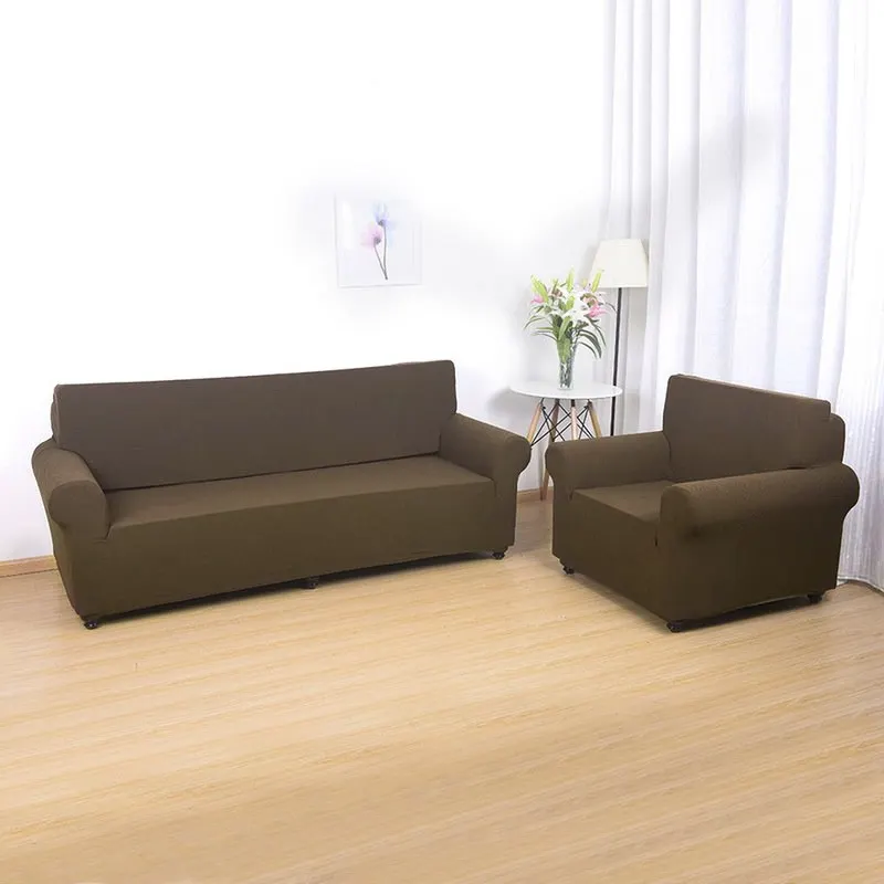 Elastic Sofa Covers For Living Room 1/2/3/4 Seats Stretchable Soild Cushion Washable Slipcover Home Decoration | Дом и сад