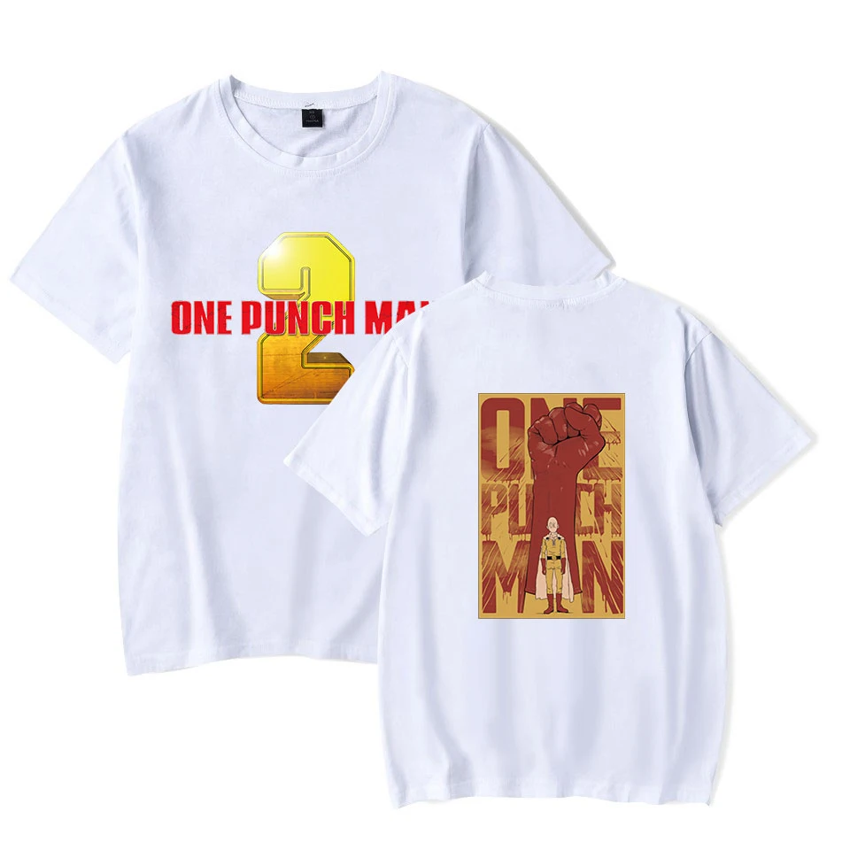 Футболка с аниме One Punch Man модная Винтажная футболка в стиле хип-хоп для мужчин и