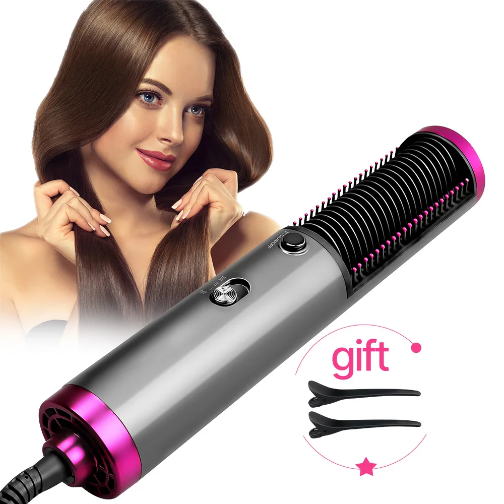 

3 In 1 hot-air brush hair Salon straightener fast Hair Dryer hot air comb straightener hair comb Hairdryer Hairstyling Tools