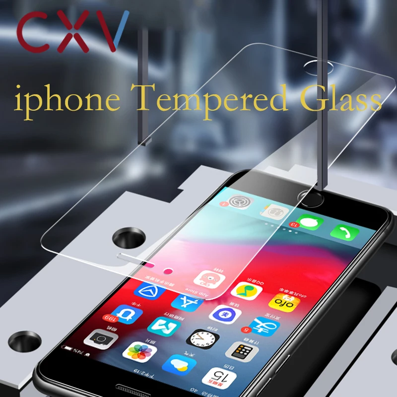 Защитное закаленное стекло для iphone X XR XS Max экрана iPhone 6 7 8 Plus|Защитные стёкла и