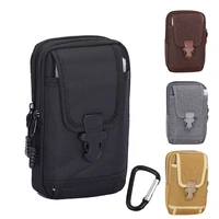 tactical phone pouch waterproof canvas waist belt bag with buckle outdoor coin key wallet purse hunting accessories bag