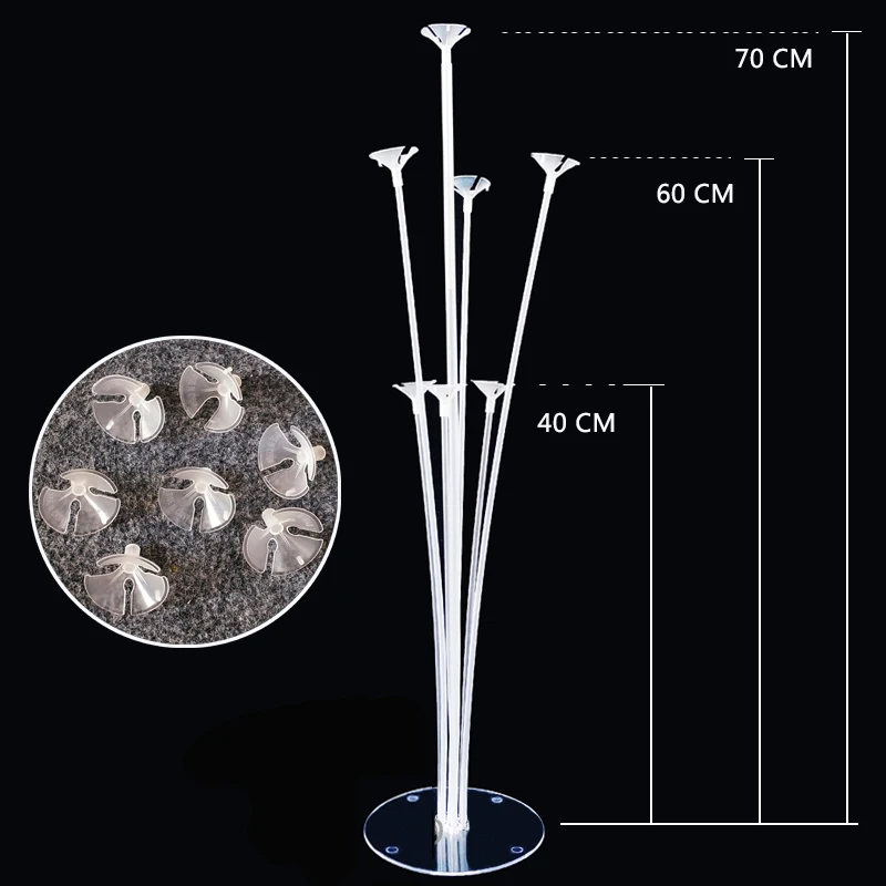 10 компл./лот 30 см латексная палочка для воздушных шаров белые бриллиантовые