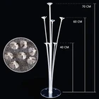 10 компл.лот 30 см, латексная палочка для воздушных шаров, белые бриллиантовые палочки с чашкой, товары для вечерние, раздаточные аксессуары Globos