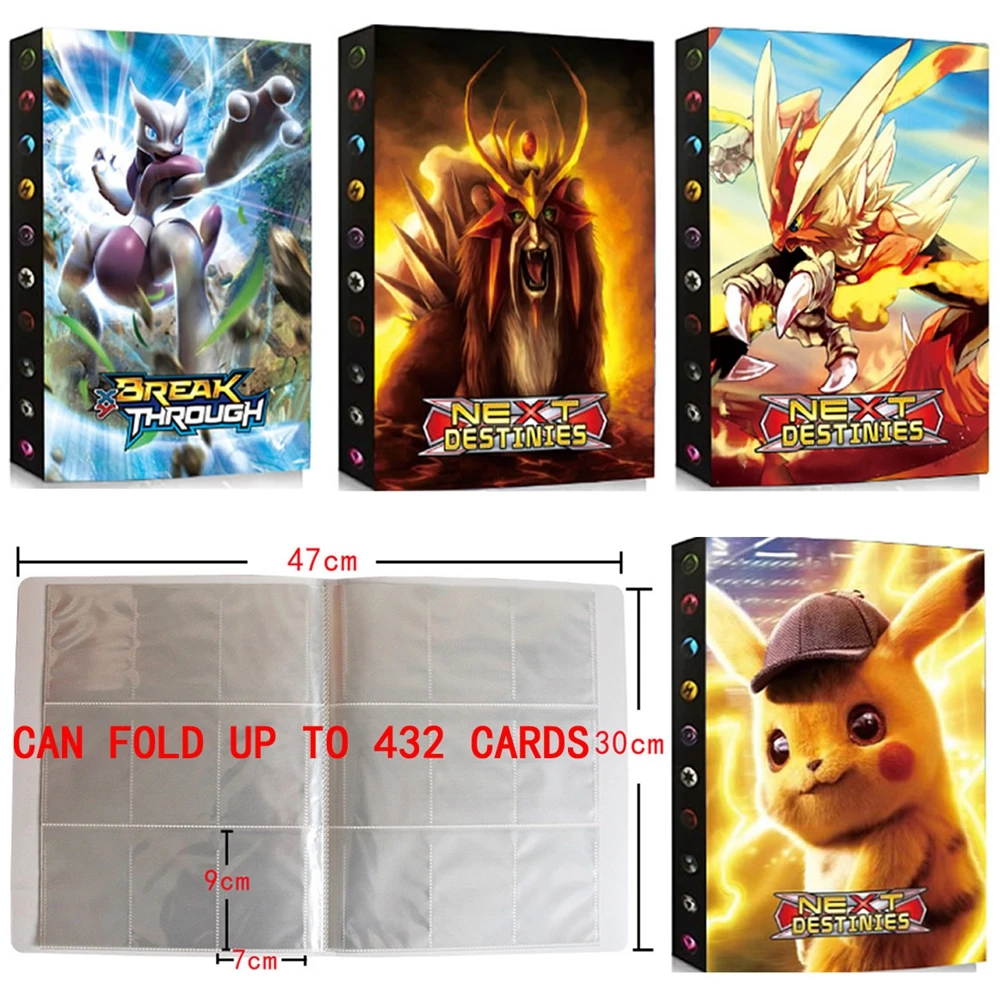 9 карман 432 Карты Покемон держатель альбома связующего Аниме карты игра книга