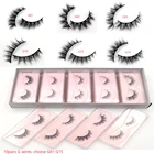 Норковые ресницы Visofree, 10 пар, 100% не тестировано на животных, норковые ресницы ручной работы, Длинные Накладные ресницы из Натурального Волоса Популярные пушистые ресницы для макияжа