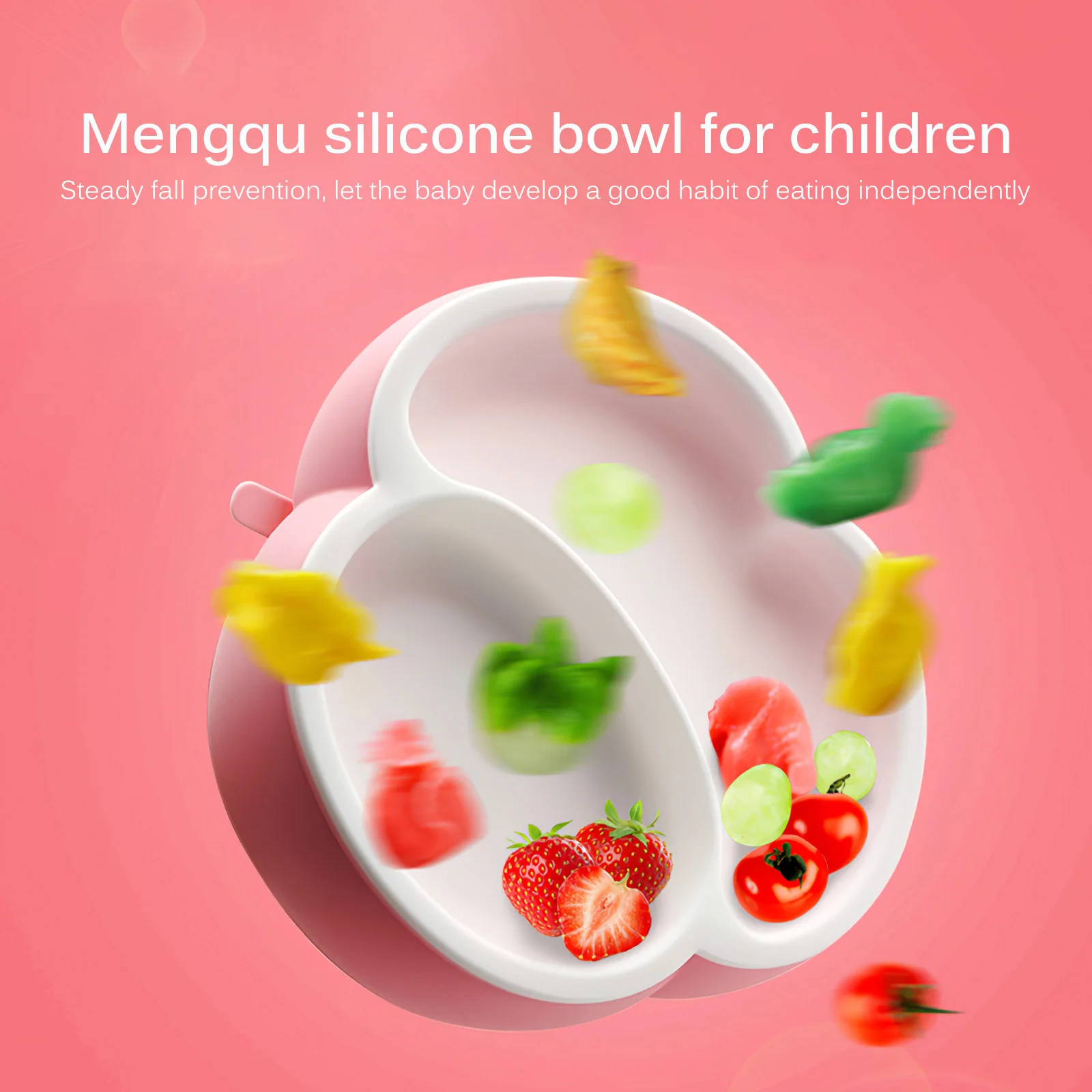 

Silicone Suction Plate Divided Plate Made Free Silicone Perfect For Baby Easy CleanBaby Or Toddler Dishwasher And Microwave Safe