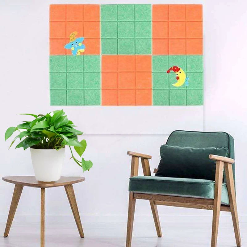 Войлочная доска в скандинавском стиле 30*30 см для сообщений домашний декор