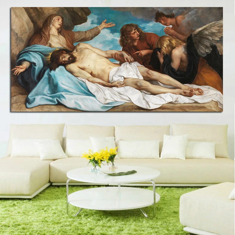 Икона Религиозная Подвеска &quotИисус&quot вышивка граненым бисером Ангел