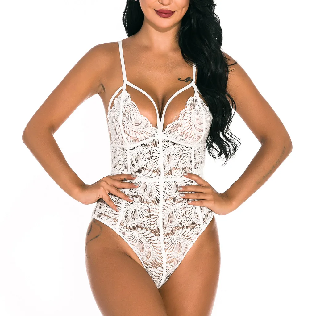 

Feminina Porno Lingerie Sexy Lace Transparent Teddy Underwear Erotic Bandage Babydoll Lenceria Mujer New Sexy Intimate Goods
