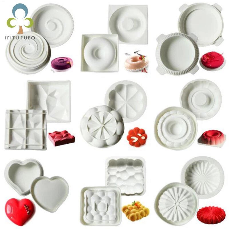 Художественная форма для украшения торта 3D силиконовые формы инструменты