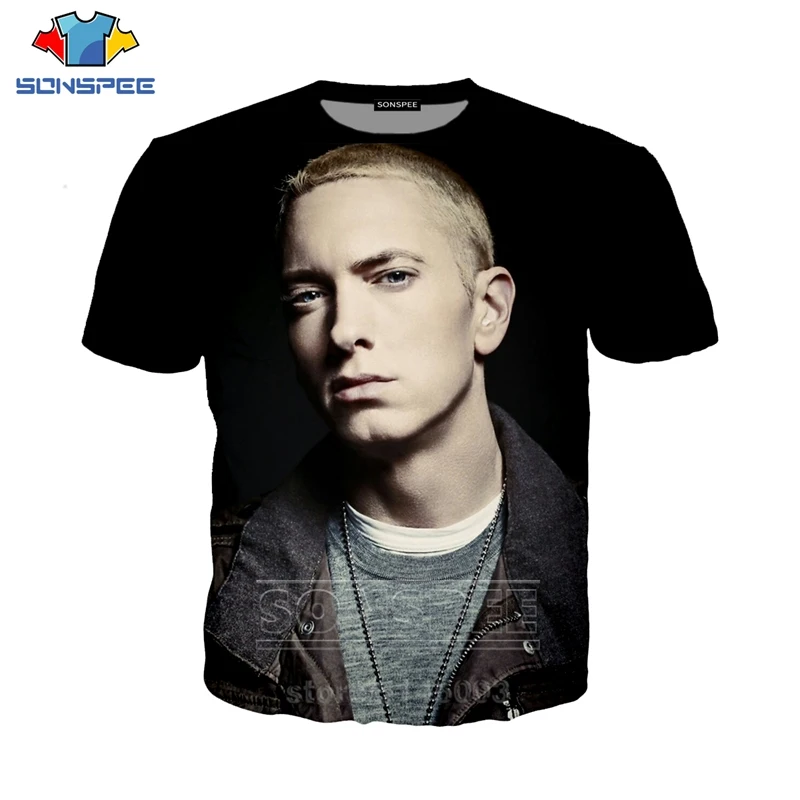 Футболка Eminem C095 для мужчин и женщин повседневный свитшот с 3D принтом в стиле