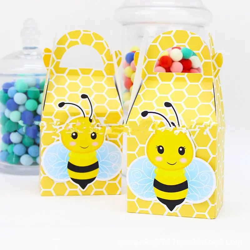 6 шт День рождения украшения дети сафари Бумага подарочные пакеты сумки конфеты