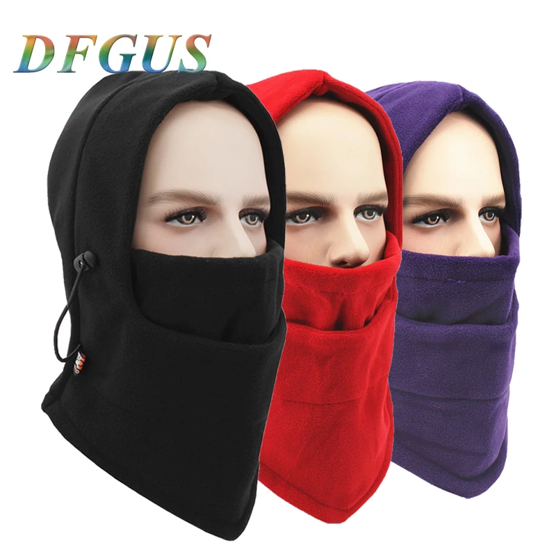 

New Arrival Windproof Skullies Beanies for Men Women Full Face Mask Autumn Winter Hat Breathable Fleece Balaclava Face Mask
