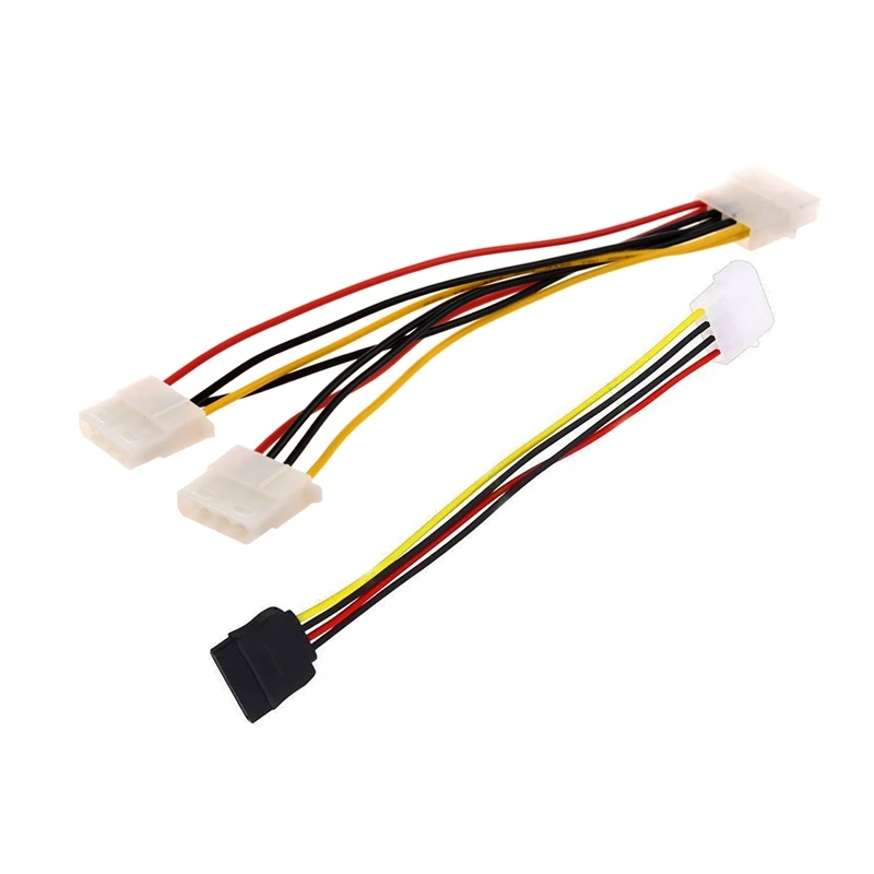 1 шт. 4-контактный Y-образный кабель источника питания Molex и 15-контактный адаптера