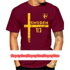 Новинка 2021, мужская рубашка, мужские летние топы, футболки для футбола Швеции, винтажные футболки для косплея Sverige Skjorta