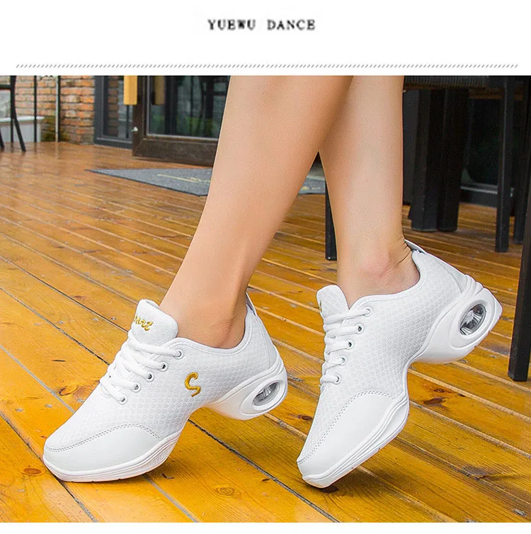 Zapatos De Baile латино Mujer Сальса Танцевальная обувь Лидер продаж новейшая современная женская танцевальная обувь джаз дышащие спортивные сетчатые кроссовки