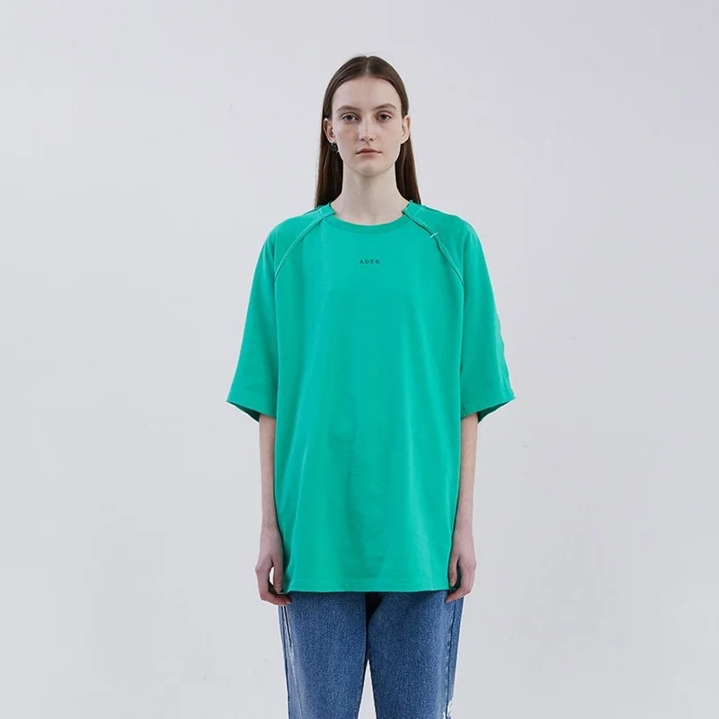 

Футболка Мужская/Женская Асимметричная из чистого хлопка, с рукавом реглан