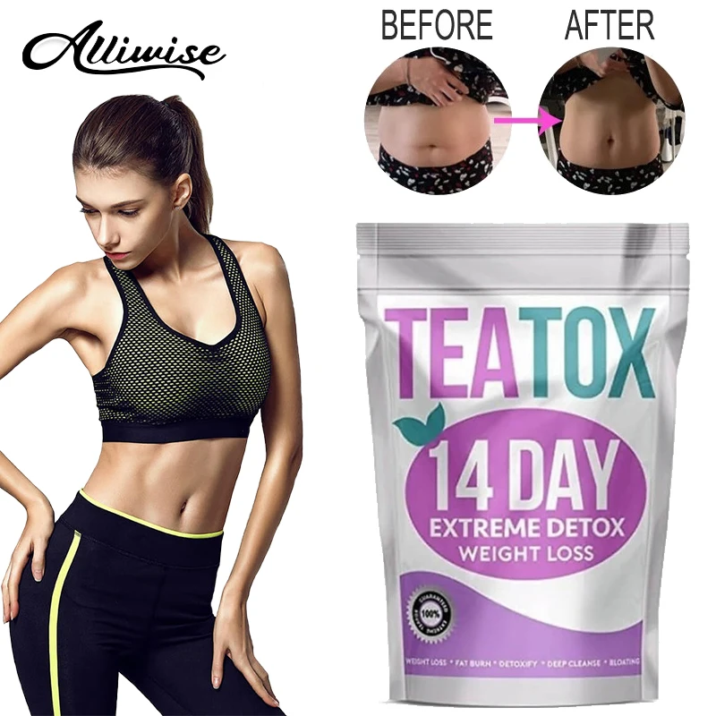 

Alliwise 14 дней Detox чай-пакетики очиститель толстых слоев жира для здорового образа жира продукт для потери веса ускоритель живота продукт для п...