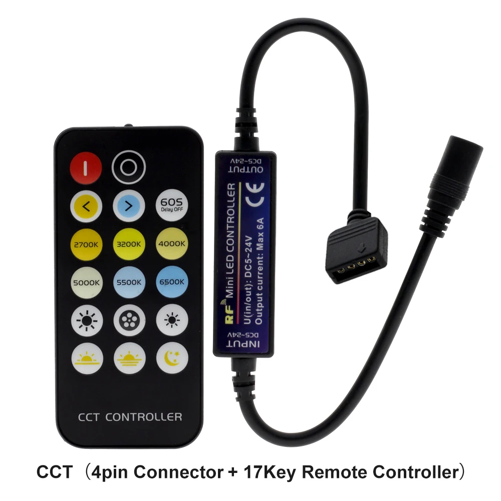 Новое поступление, Светодиодная лента RF control ler с пультом дистанционного управления для одного цвета/двойной белый/RGB/RGBW/RGB+ CCT светодиодные полосы света