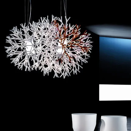 

North Europe Iron Pendant Lamp Fashion Coral Ball Shape Lamp Living Room Lamp Dining Room Lamp Free Shipping LED Bulbs Metal E27