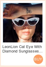 LeonLion Cat Eye Gradient Lens Sunglasses Women Retro One-piece Mirror Rimless Sun Glasses Vintage Travel Eyewear UV400