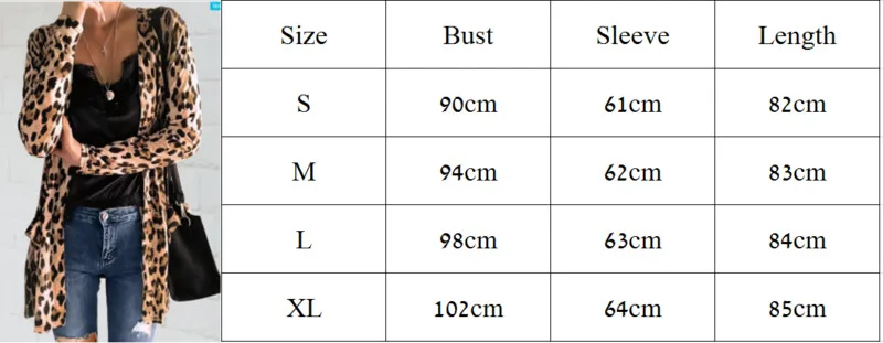 

Women's Leopard Print Open Front Jacket Cardigan Blazer suit Tops Coat OL Slim Casual Long Sleeve Blazer Feminino blusa Outwear