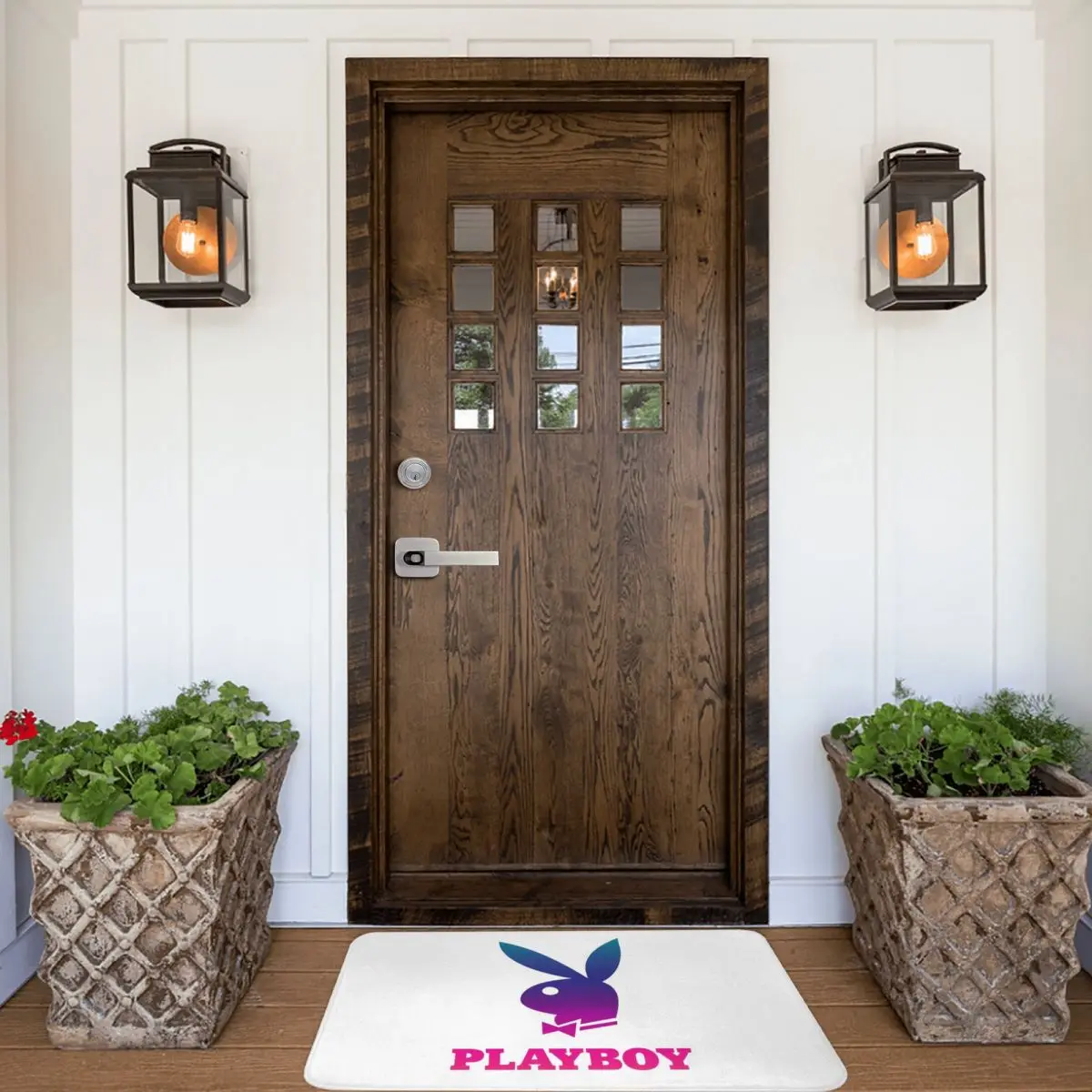 

Navy Pink Head Rabbit Doormat Carpet Mat Rug Polyester Non-Slip Floor Decor Bath Bathroom Kitchen Living Room 40x60