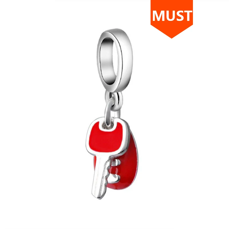Шарм бусина из серебра 925 пробы с красной эмалью|charm beads|silver originalbeads beads |