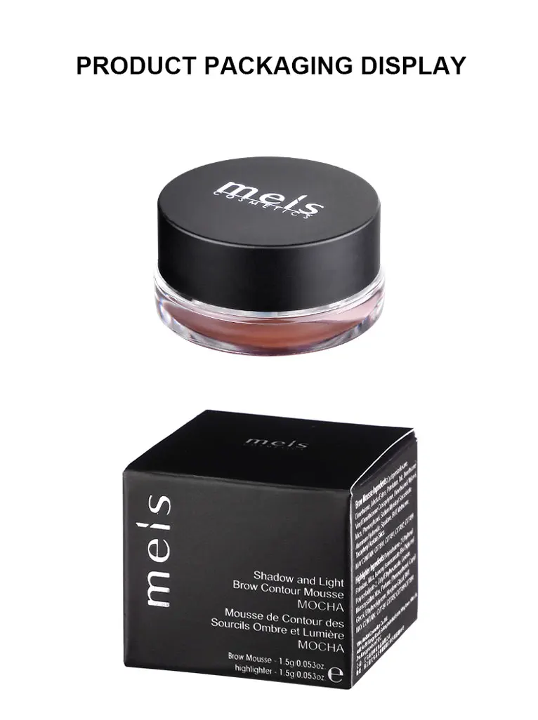 

2 Color Eyebrow Cream Long-lasting Makeup Waterproof Eyebrow Pomade Gel Enhancer Cosmetic Adjustable Eyebrow Cream With Brush