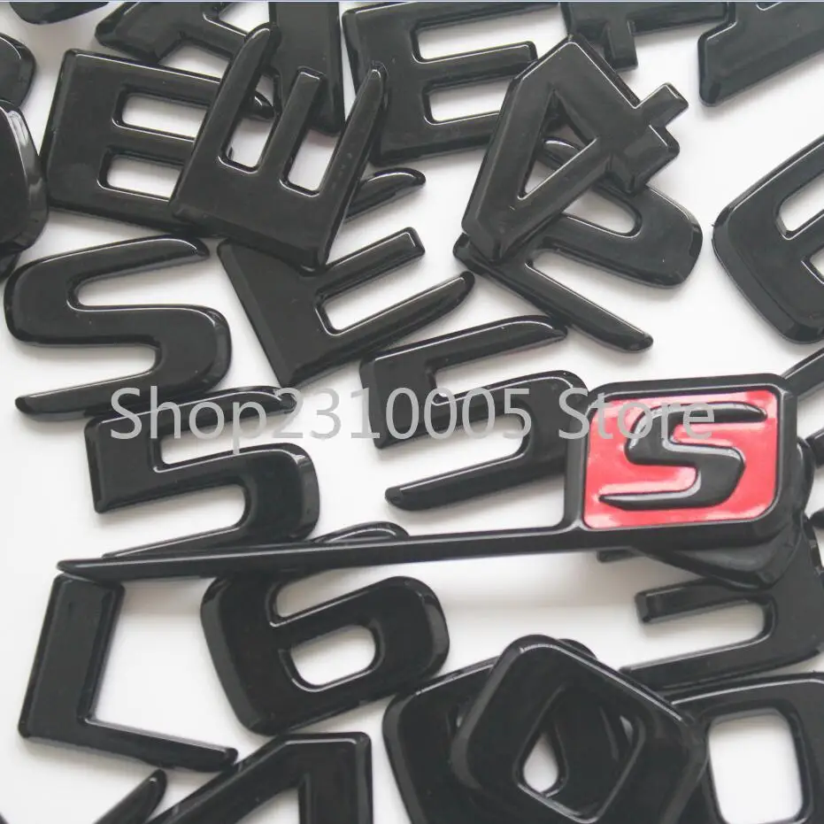 Gloss Black Letters Emblem for Mercedes Benz C215 C216 Coupe CL55 CL63 CL65 AMG CL400 CL500 CL600 4MATIC Trunk Badges 2017 Flat