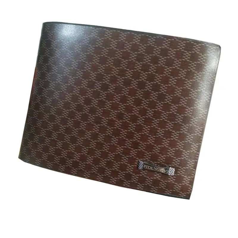 Новинка Мужской Двойной кошелек из натуральной кожи ID кредитная карта держатель