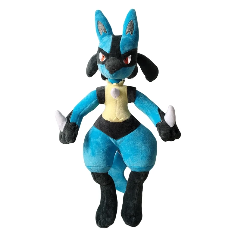 Lucario-Colecci&oacute;n de Pikachu de Pokemon Original para ni&ntilde;os, mu&ntilde;ecos de peluche de 35cm, regalos de Navidad de alta calidad-0
