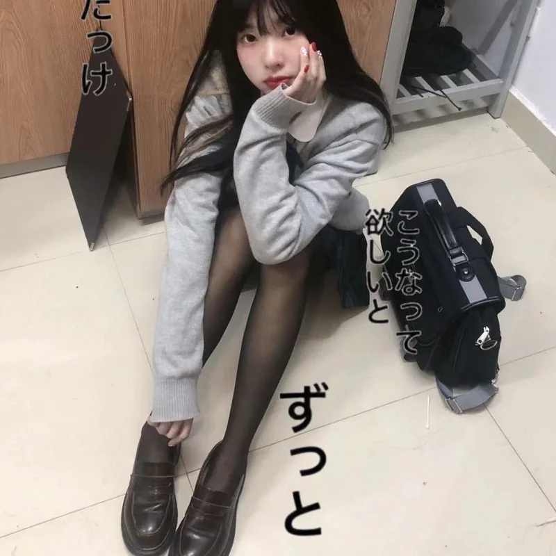 

Black Stockings Women's Popular Stockings Women's Thin Anti-hook Silk Bottoming Socks Ultra-thin Student Fishnet Stockings