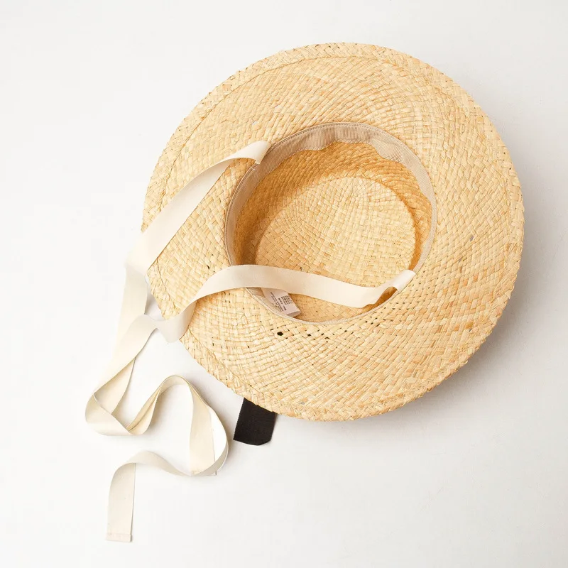 

Kids Summer Sun Hat for Boys Girls Tied Rope Raffia Hat Child Beach Straw Hat Chapeu Cap for Holidays